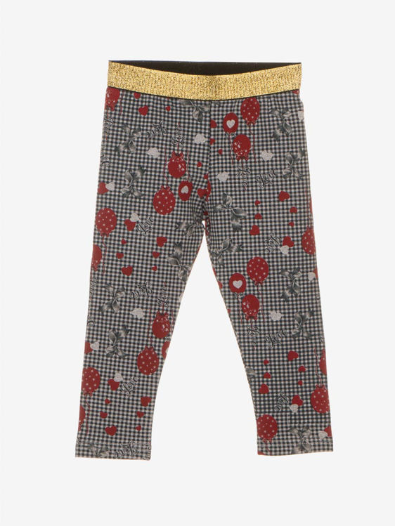 Picture of C2518- GIRLS WINTER LEGGINGS / PANTS WITH GOLD WAISTBAND